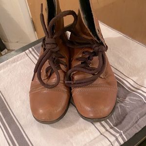 Brown Leather ankle boots